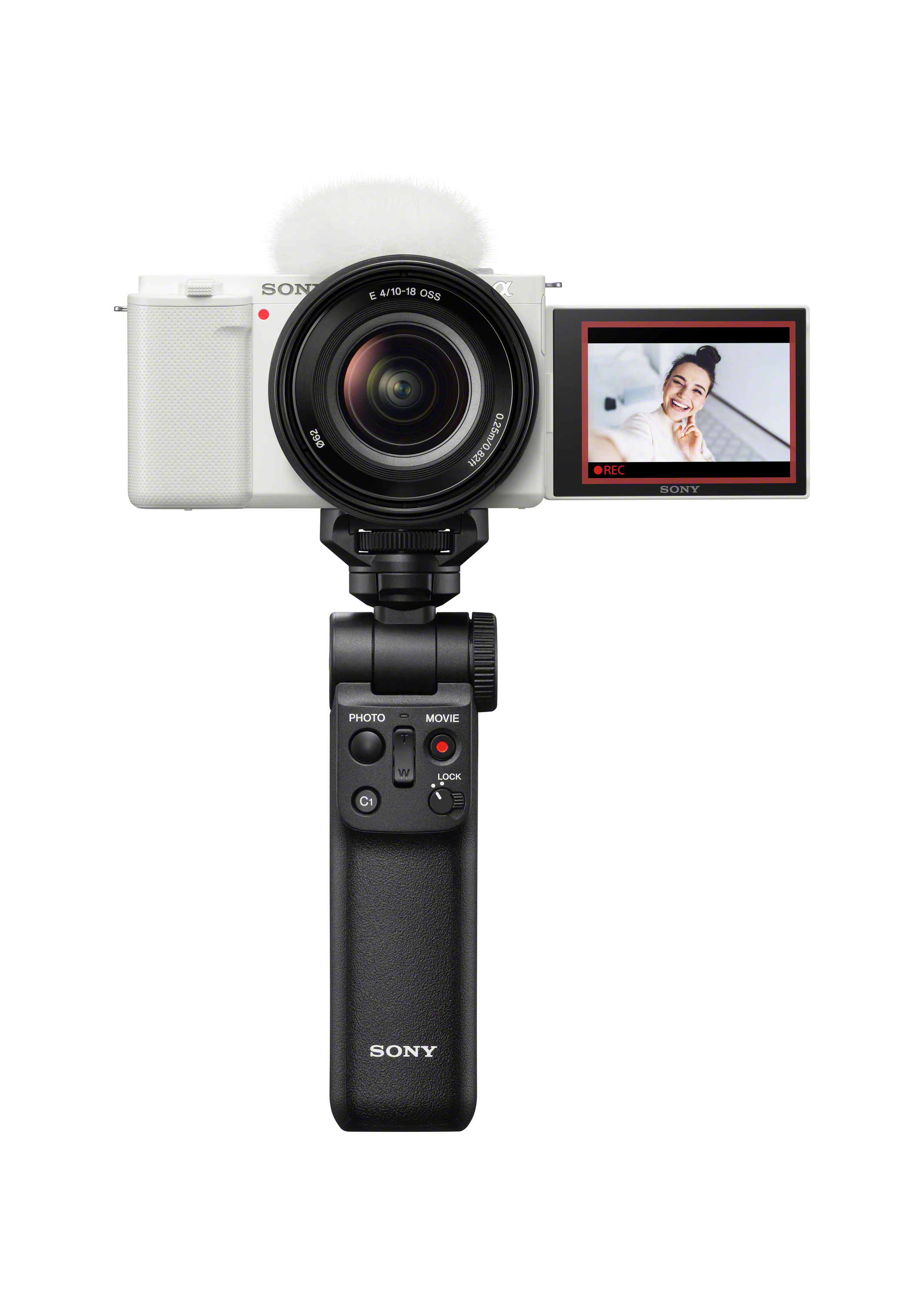 Cámara digital con lente intercambiable para vloggers