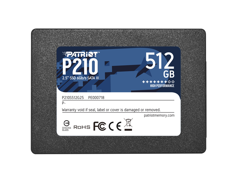 Ssd диск patriot p210 512gb не видит